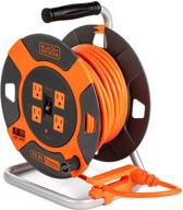 🔌 промышленная электрическая розетка с выдвижным удлинителем от black decker логотип