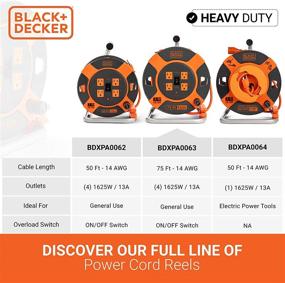 img 3 attached to 🔌 Промышленная электрическая розетка с выдвижным удлинителем от Black Decker