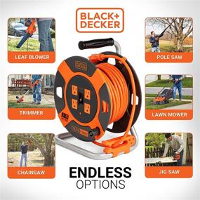 img 1 attached to 🔌 Промышленная электрическая розетка с выдвижным удлинителем от Black Decker