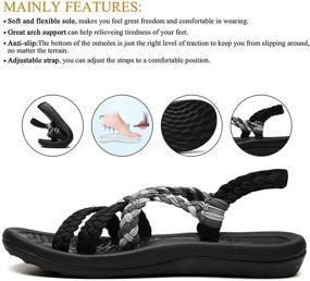 img 1 attached to 👣 SERIMINO Walking Waterproof Sandals for Women: Comfortable Shoes for Outdoor Activities