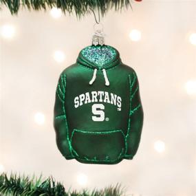 img 2 attached to 🎄 Michigan State University Spartans Glass Blown Ornaments for Christmas Tree Hoodie - Old World Christmas