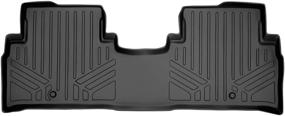 img 4 attached to 🔴 MAXLINER All-Weather Custom-Fit Black Floor Mat Liner Set for 2016-2020 Kia Sorento - 2nd Row Compatible