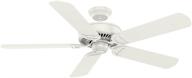 💨 efficient cooling solution: hunter fan company's 55068 54" panama ceiling fan with wall control in fresh white - ideal for large spaces логотип