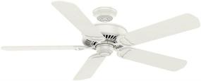 img 2 attached to 💨 Efficient Cooling Solution: Hunter Fan Company's 55068 54" Panama Ceiling Fan with Wall Control in Fresh White - Ideal for Large Spaces