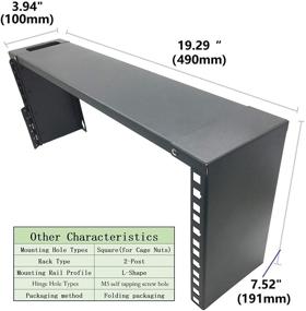 img 1 attached to 📶 Jingchengmei 4U Wall Mount Network Equipment Rack with Hinged Roof (JCM-CVWRF4U)