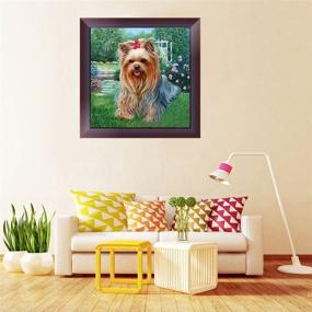 img 3 attached to 🐶 Airdea DIY 5D Diamond Painting Kit: Cute Dog Cross Stitch Craft with Crystal Rhinestones for Stunning Wall Decor