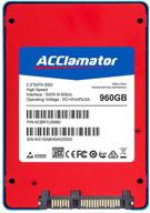 💙acclamator ssd 960gb 2.5 дюйма внутренний твердотельный накопитель sata3 6 гб/с - синий, для улучшения производительности ноутбуков и настольных пк логотип