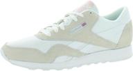 👟 reebok women's classic sneaker platinum: stylish and comfy athletic shoes for women logo