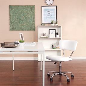 img 1 attached to OSP Home Furnishings Avenue Six ST181-V11 Vista Task Office Chair in White Vinyl