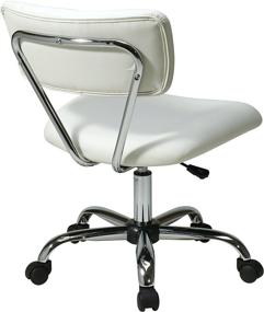 img 3 attached to OSP Home Furnishings Avenue Six ST181-V11 Vista Task Office Chair in White Vinyl