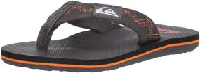 img 4 attached to 👟 Quiksilver Molokai Stitchy Youth Sandal: Идеальная унисекс обувь для активных детей