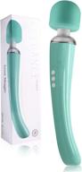 💆 cordless therapeutic wand massager - 8 speeds, 20 vibrating patterns - usb rechargeable - handheld, powerful & turquoise - ideal for muscle aches, sports recovery логотип