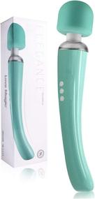 img 4 attached to 💆 Cordless Therapeutic Wand Massager - 8 Speeds, 20 Vibrating Patterns - USB Rechargeable - Handheld, Powerful & Turquoise - Ideal for Muscle Aches, Sports Recovery