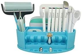 img 3 attached to 🔧 Turquoise Tool Holder and Blade Organizer for Cricut Tools