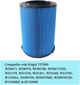 img 3 attached to 🔍 GIB Replacement Wet/Dry Air Cartridge Filters for Ridgid Vacuum Cleaners - High-Quality, 1 Pack