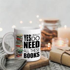 img 2 attached to 📚 Dynular Book Lovers Gifts: Hilarious Coffee Mugs for Librarians and Book Nerds with Keychain - Perfect Christmas or Birthday Present for Readers and Writers!