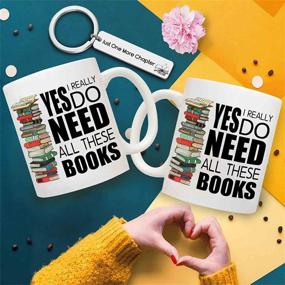 img 3 attached to 📚 Dynular Book Lovers Gifts: Hilarious Coffee Mugs for Librarians and Book Nerds with Keychain - Perfect Christmas or Birthday Present for Readers and Writers!