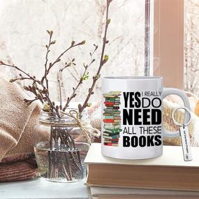 img 1 attached to 📚 Dynular Book Lovers Gifts: Hilarious Coffee Mugs for Librarians and Book Nerds with Keychain - Perfect Christmas or Birthday Present for Readers and Writers!