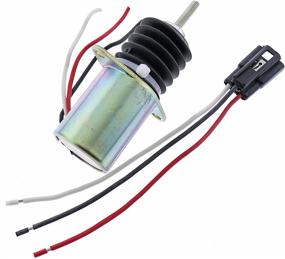 img 4 attached to 🚫 JEENDA Fuel Shut Off Solenoid AM124377 AM124382 AM124380 AM103337 AM124379: The Perfect Fit for John Deere 655 755 756 855 856 375 3375 675 675B 955 4475 5575 6675 7775 F925 F935 430 332 F1145 425 445 455