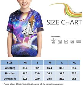 img 1 attached to KELIDIE Spacex Casual Sleeve T Shirt