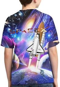 img 3 attached to KELIDIE Spacex Casual Sleeve T Shirt