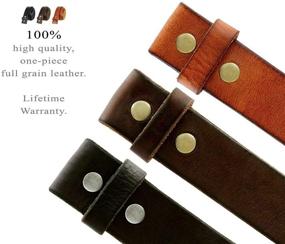 img 2 attached to BS001 Vintage Genuine Leather Without Men's Accessories in Belts