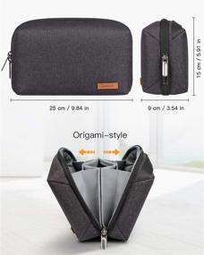 img 2 attached to 🎒 Органайзер для электроники Inateck: Водонепроницаемая сумка для аксессуаров для организации кабелей в путешествии.
