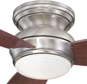 img 3 attached to 🔔 Minka-Aire F594L-PW Traditional Concept 52" Flush Mount Ceiling Fan with Integrated 14W LED Light - Pewter Finish