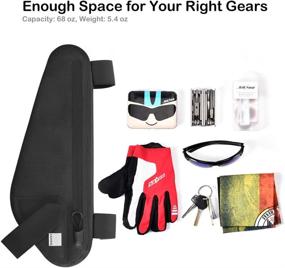 img 1 attached to 🚲 Roswheel Race Series Bike Frame Bag Bicycle Triangle Top Tube Pouch