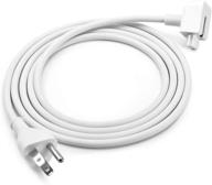 🔌 seoyo us 3 prong power adapter: white extension cord cable for mac ibook/pro/air - 6ft, 1pack logo