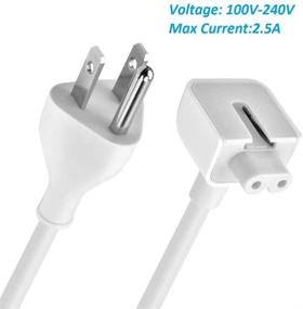 img 2 attached to 🔌 SEOYO US 3 Prong Power Adapter: White Extension Cord Cable for Mac iBook/Pro/Air - 6ft, 1Pack