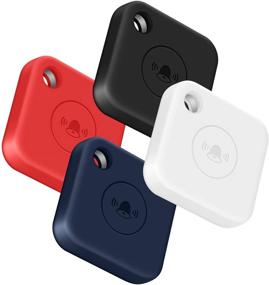 img 4 attached to 📲 4-Pack Silicone Case for Tile Mate (2020 & 2018) - Anti-Scratch Lightweight Protective Sleeve with Carabiner for Tile Mate Bluetooth Anti-Loss Device - Ultra Slim Skin for Full Body Shock Protection