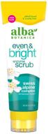 🌿 alba botanica even & bright enzyme scrub, 4 oz – enhancing packaging options logo