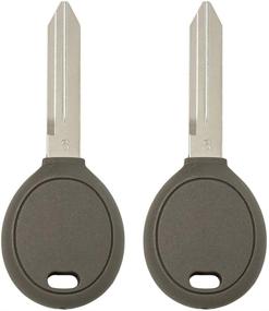 img 4 attached to 🔑 Convenient Keyless2Go Replacement: New Uncut Transponder Ignition Car Key Y164 (2 Pack)
