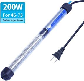 img 1 attached to 🐠 SALUTE Submersible Auto Thermostat Heater: Adjustable Temperature for 10-115 Gallon Fish Tanks (50W/100W/200W/300W)