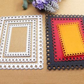 img 1 attached to WYSE Rectangle Stencils Scrapbooking Embossing