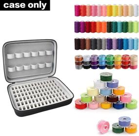 img 3 attached to Bobbins and Thread Organizer Case - Holds Up to 84 Bobbins and 24 Sewing Thread Spools - Compatible with Brother, Janome, Babylock, Singer - Box Only