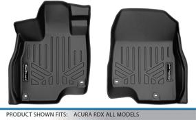 img 1 attached to Custom Fit Floor Mats 1st Row Liner Set Black | MAX LINER | 2019-2021 Acura RDX All Models