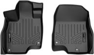 custom fit floor mats 1st row liner set black | max liner | 2019-2021 acura rdx all models logo