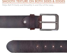 img 2 attached to 👔 Stylish Reversible Leather Designer Belt for Men's Waistline Fashion - Must-have Accessory!