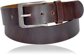 img 4 attached to 👔 Stylish Reversible Leather Designer Belt for Men's Waistline Fashion - Must-have Accessory!