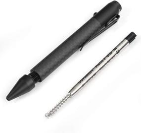 img 2 attached to 📱 Cool Carbon Fiber Bolt Action Pen Stylus for Touch Screen, Compact Size, with Deep Skeleton Pocket Clip