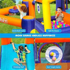 img 3 attached to 🏞️ Inflatable Bouncers for Toddlers with Climbing Features