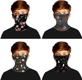 img 4 attached to ❄️ Ultimate Cold Weather Protection: Triangle Bandana Balaclava Gaiter - Boys' Accessories