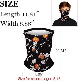 img 1 attached to ❄️ Ultimate Cold Weather Protection: Triangle Bandana Balaclava Gaiter - Boys' Accessories