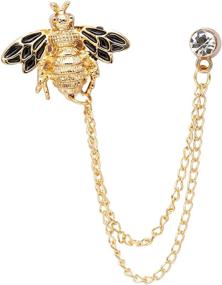 img 4 attached to 🎩 Stylish KINGPiiN Lapel Hanging Brooch: Must-Have Men's Accessory