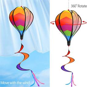 img 2 attached to Experience the Mesmerizing Beauty of PSMILE Rainbow Kinetic Balloon Spinner