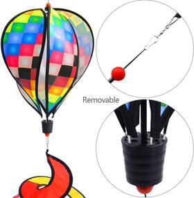 img 1 attached to Experience the Mesmerizing Beauty of PSMILE Rainbow Kinetic Balloon Spinner