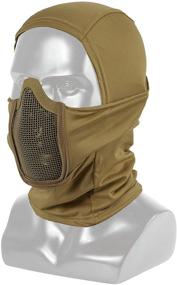 img 4 attached to 👹 OneTigris Balaclava Mesh Mask Ninja Style: Ultimate Full Face Protection