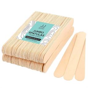 img 1 attached to 🪒 JoyJour Wood Large Spatulas Sticks for Effective Waxing: Pack of 100 Spatula Applicators for Hair Removal, Eyebrows, and Body